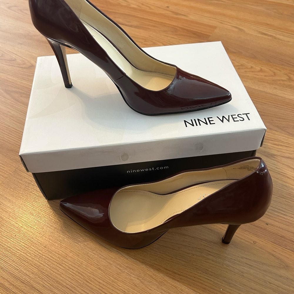 Nine West Burgundy Heels
